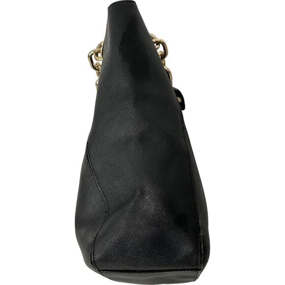 MICHAEL Michael Kors Lilly Tote Black Leather Shoulder Bag - Picture 8 of 15